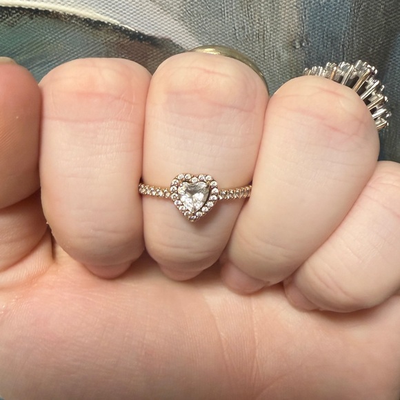 Jewelry - Pandora CZ 14k Gold ring